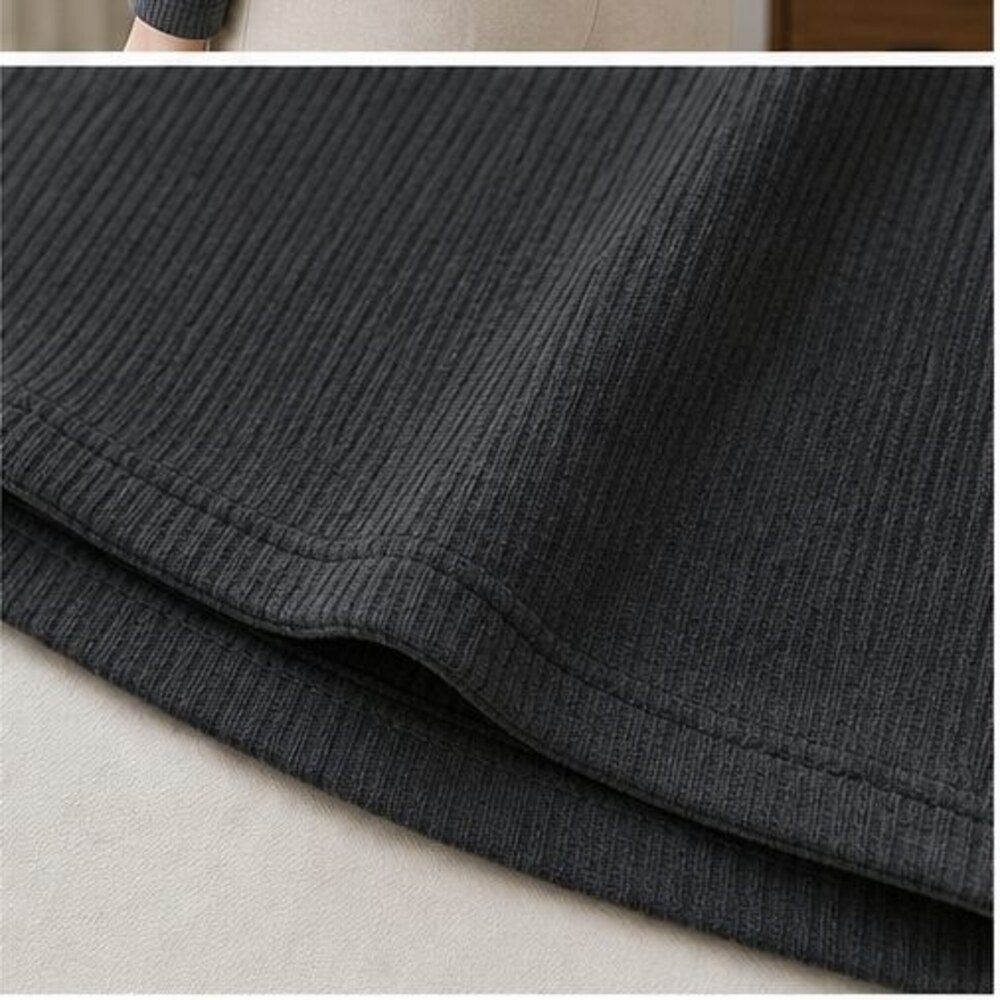 Charcoal Ruffle Blouse - Picture 6 of 6